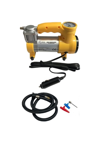 Volemi Vm-722 Oto Araba Lastik Şişirme Kompresörü Pompası Işıklı 150 Psı Sarı