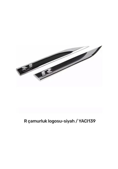 R Line Çamurluk Logosu Siyah