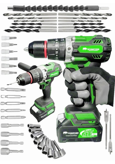 Schmıtzer 4lüset-y Pro 21v 40 Parça Şarjlı Akülü 3 Modlu Hilti Matkap Somun Sıkma Sökme Taşlama