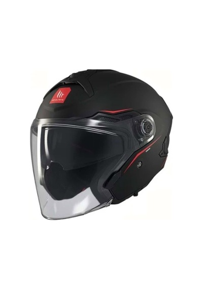 Mt Cosmo Sv Pure A1 Açık Kask Siyah