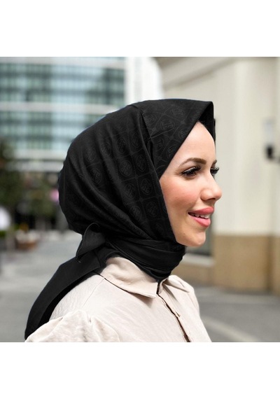 Pierre Cardin Elegans Monogram Eşarp - 1090750 -911 Siyah Siyah