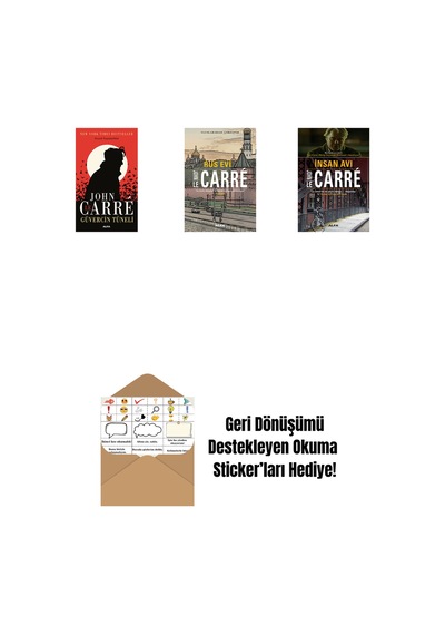 Güvercin Tüneli + Rus Evi + İnsan Avı + Okuma Sticker'ları