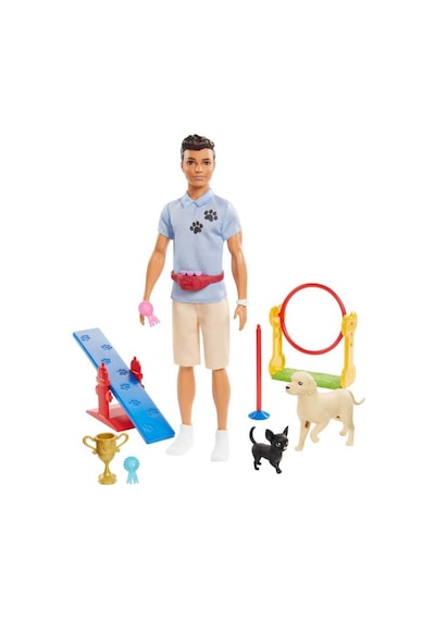 Barbie Ken Ve Meslekleri Oyun Setleri Gjm32 -Köpek Eğitmeni