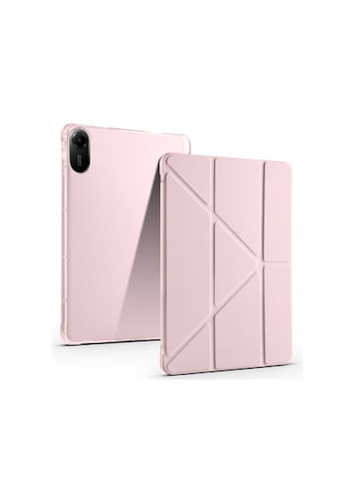 Apple Uyumlu iPad A16 11. Nesil A16 2025 Tri Folding Tablet Kılıfı + Avuç İçi Algılamayan Tablet Kalemi Tablet Kılıfı
