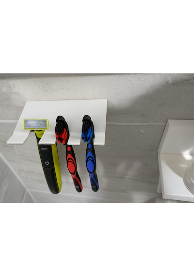 Çok Amaçlı Banyo Askı Aparatı 2 Adet Vida Dübel Dahil Paslanmaz Çelik Beyaz