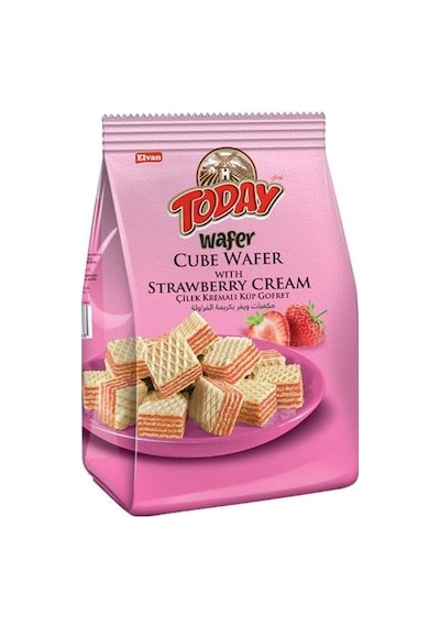 Today Küp Gofret Çilekli 200Gr. (1 Paket)