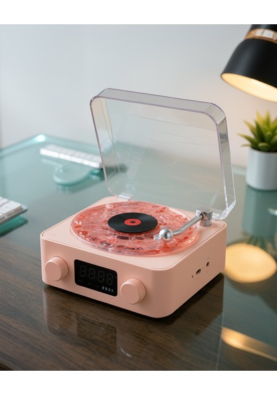 Retro Bluetooth Hoparlör Kristal Ses Uuczzzgramafonspeaker-37