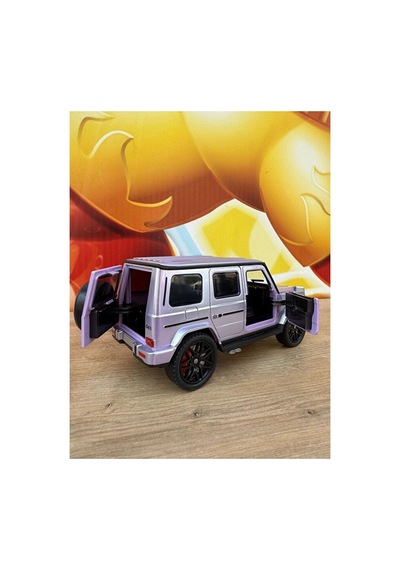 Mercedes G63 Oyuncak Araba - Işıklı Ve Sesli G Serisi Mercedes Oyuncak Füme Plastik Gümüş
