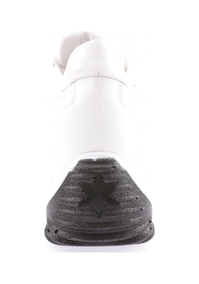 Dgn Z2 23y Kadin Mega Kalin Taban Simli Sneakers Ayakkabi Z2-1720-R0198 Beyaz