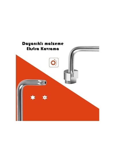 Orret Home 9 Parça 120 Mm Tork Alyan Takımı Yıldız Alyan Seti, Uzun Alyan Anahtar Seti, Profesyonel Tamir Ve Montaj Alyan Anahtar Takımı