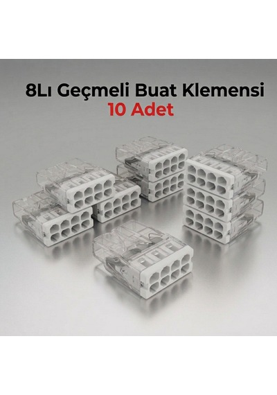 8li Geçmeli Buat Klemensi 10 Adet