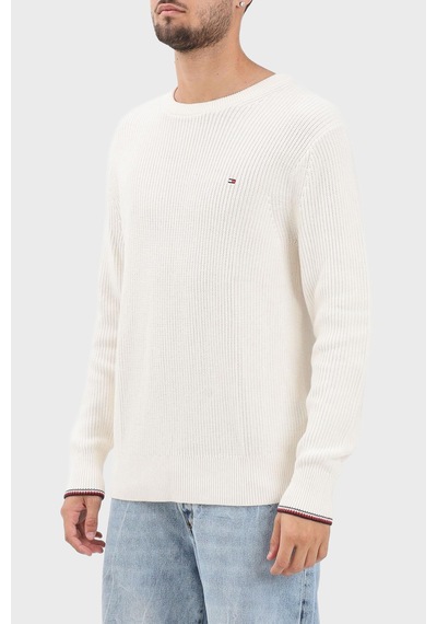 Tommy Hilfiger Erkek Kazak Mw0mw41516 Z00 Açık Bej Açık Bej