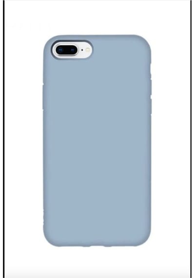 İphone 7 Plus / 8 Plus Uyumlu Lansman Kılıf İç Kısmı Kadife Silikon Telefon Kılıfı Mavi