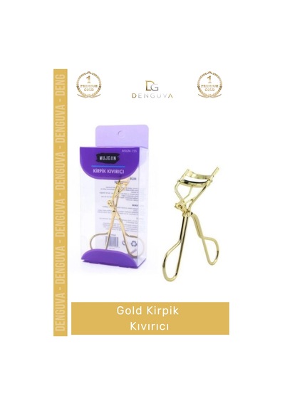 Kirpikkıvırıcı Ergonomik Tutuş Etkili Bakışlar Yaratan Dayanıklı Metal Şık Tasarım Gold Kirpik Kıvı