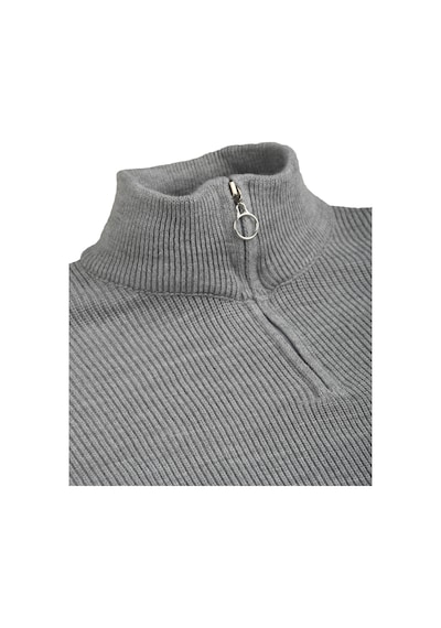 Rizzup Erkek Gri Yarım Fermuarlı Oversize Kesim Triko Kazak Yumuşak Dokulu Örgü Kazak 2608511 Rizzup Erkek Gri Yarım Fermuarlı Oversize Kesim Triko Kazak Yumuşak Dokulu Örgü Kazak 2608511