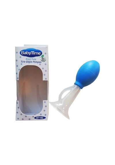 Baby Time BT192 Tirle Manuel Göğüs Pompası Mavi