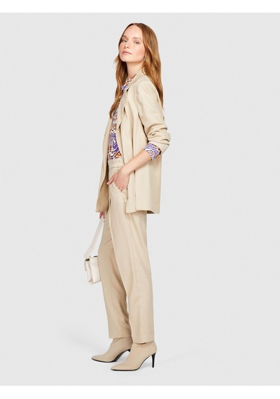Sisley Liyosel Kemerli Jogger Pantolon Kadın Vizon Pantolon - 323a4bjflf00s