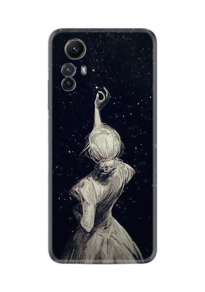 Xiaomi Redmi Note 12s Kılıf Resimli Desenli Baskılı Silikon Star Woman 1332