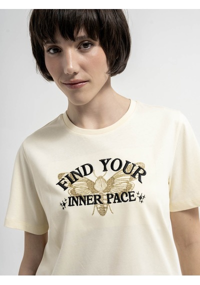 Loft Kadın T-shirt Ekru Lf2035614 24yp69000230 P6983