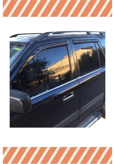 Honda Cr-V 1996-2002 Modellerine Özel 4'lü Mügen Tip Cam Rüzgarlığı