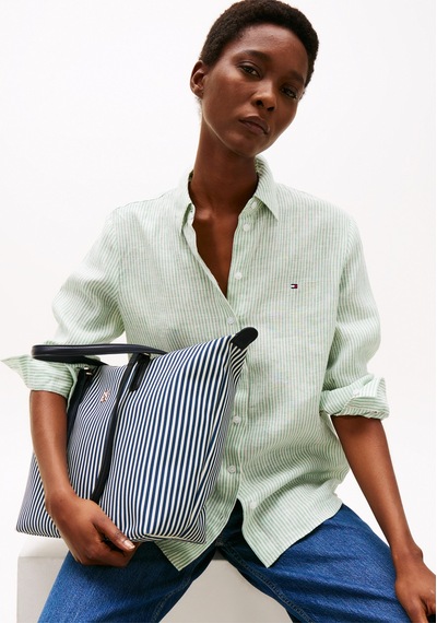 Poppy Summer Tote Space Blue Stripe