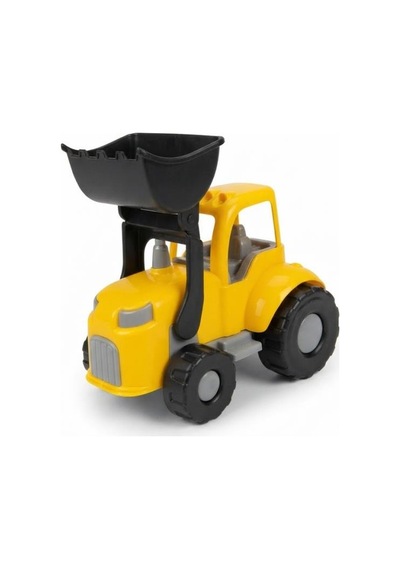 Sevimli Kepçe Ve Kamyon 2 Li Set 26 Cm Hareketli Kepçe Ve 20 Cm Damperli Oyuncak Kamyon Çok Renkli