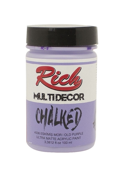 Rich Multidecor Chalked Akrilik Boya - 100Cc - Eskimiş Mor - N:45