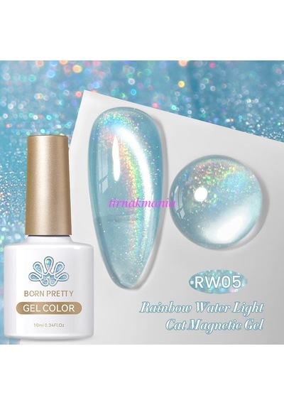 Born Pretty 10ml Rainbow Water Light Kedi Gözü Kalıcı Oje Rw05 59708