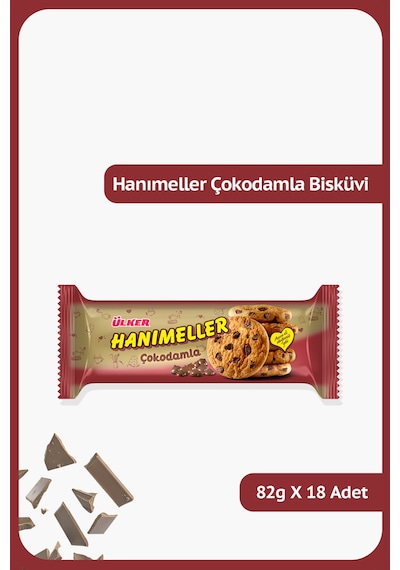 Ülker Hanımeller Çokodamla Rulo 18 x 82 G