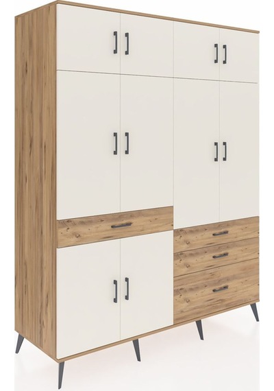 Kronos Gardrop 5 Raflı 4 Çekmeceli 2 Askılı 176x59x221 Çam-aytaşı/çam Aytaşı/çam Kronos Gardrop 5 Raflı 4 Çekmeceli 2 Askılı 176x59x221 Çam-aytaşı/çam Aytaşı/çam