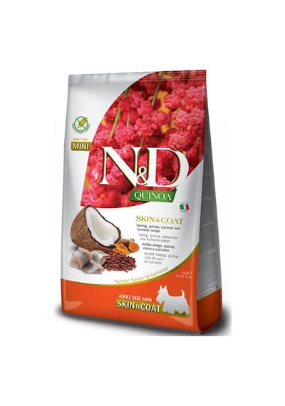 N&D Quinoa Skin & Coat Ringa Balıklı Mini Yetişkin Köpek Maması 2500 KG
