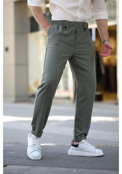 Madmext Çağla Yeşili Regular Fit Erkek Pantolon E6574