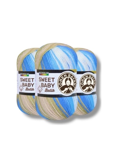 Ören Sweet Baby Batik 327 - 3 Adet 013 (Mavi)