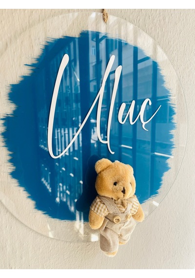 Pileksi Bebek Odası Kapı Süsü Okyanus Mavi