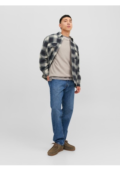 Jack & Jones Jack Jones Erkek Örme Kazak 12243116 Krem