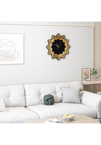 Prestige Duvar Saati Siyah Gold Siyah - Gold