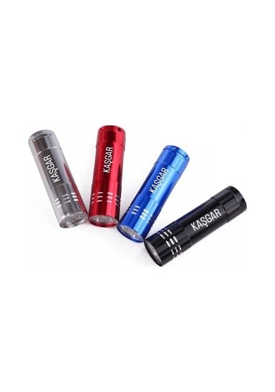 Süper Parlak 9 Ledli Metal Mini El Feneri Lisinya Çok Renkli