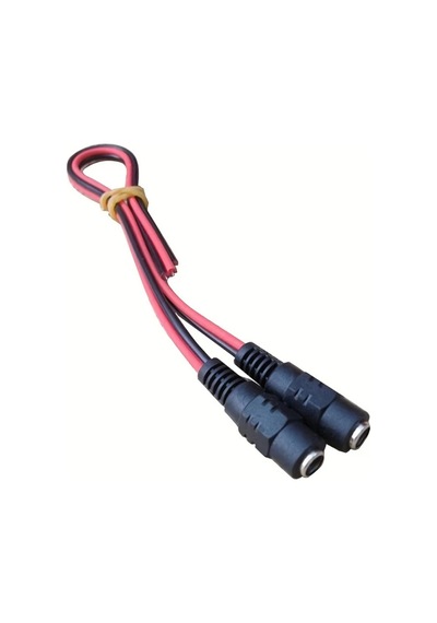 2.1 Dişi Led Birleştirme Kablosu 15cm Adaptör Jack Fişi Ve Kamera Kablosu 5 Adet