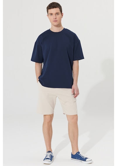 AC&Co / Altınyıldız Classics Erkek Lacivert Oversize Fit Bol Kesim Bisiklet Yaka Kısa Kollu Sweatshirt Tişört 4A5222200206LACL Lacivert AC&Co / Altınyıldız Classics Erkek Lacivert Oversize Fit Bol Kesim Bisiklet Yaka Kısa Kollu Sweatshirt Tişört 4A5222200206LACL Lacivert