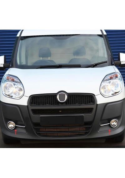 Ebal Otomotiv Fiat Doblo Krom Sis Çerçevesi+Sis Far Kaşı 4 parça 2010-2015