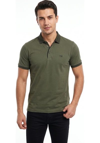 Raymons Erkek Polo Yaka Kısa Kollu Tişört Regular Kalıp T3000 Bgl-st05555 Haki