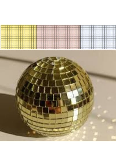 Kare Gold Cam Mozaik Fayans Çıkartmaları El İşi Kare Cam Fayans Kendinden Yapışkanlı Aynalı Dekor Panel 30x30 Cm 5570 Diğer