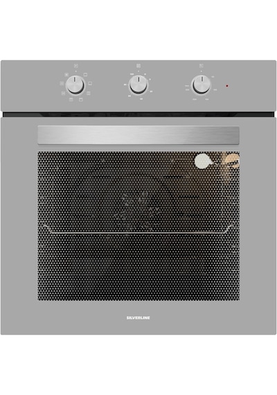 Silverline BO6503S01 - CS5429S01 - 3457 Soho 60 CM Gri Cam Ankastre Set