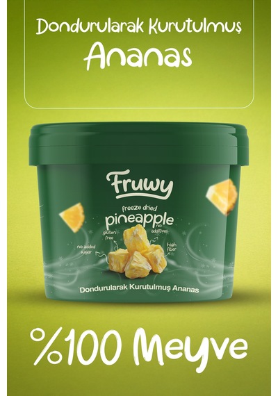 Freeze Dried Ananas Kova Dondurularak Kurutulmuş Ananas Diğer