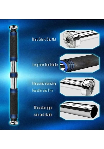 Unichrome Süngerli Barfiks Çubuğu Çift Süngerli Ayarlanabilir 80 - 130 CM