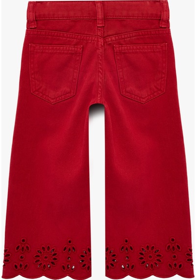 Koton Beli Ayarlanabilir Lastikli Cep Detaylı Pamuklu Gabardin Brode Detaylı Geniş Paça Pantolon Bordo 7wmg40018aw Koton Beli Ayarlanabilir Lastikli Cep Detaylı Pamuklu Gabardin Brode Detaylı Geniş Paça Pantolon Bordo 7wmg40018aw