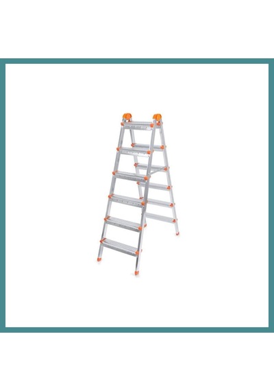 Bezos Metal 6-basamak Çift Çıkışlı Merdiven 1 Adet Mac Standart