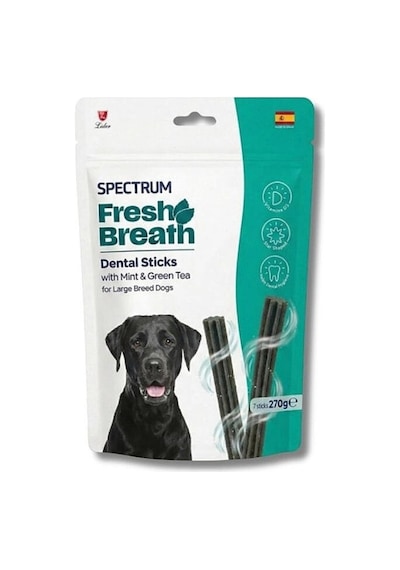 Spectrum Fresh Breath Dental Sticks Naneli Ve Yeşil Çaylı Büyük Irk Köpek Ödül Maması 270gr