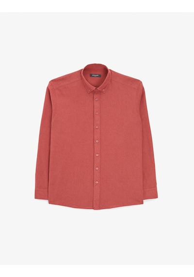 Pierre Cardin Erkek Kiremit Gömlek Desenli 50325356-vr031