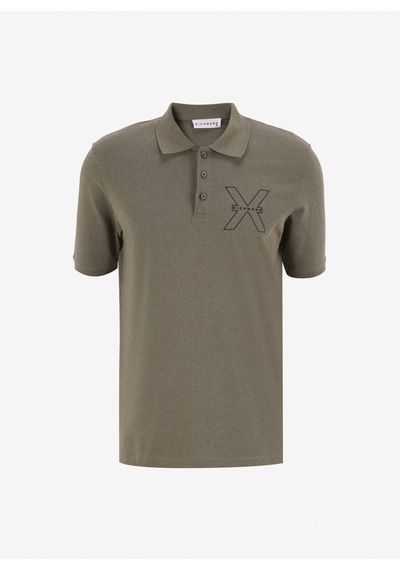 John Richmond Haki Erkek Polo T-shirt Ump24207po